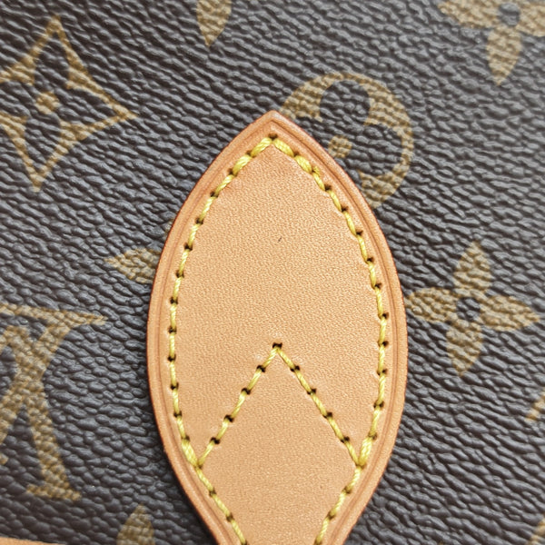 NEVERFULL MM Monogram Coated Canvas Brown