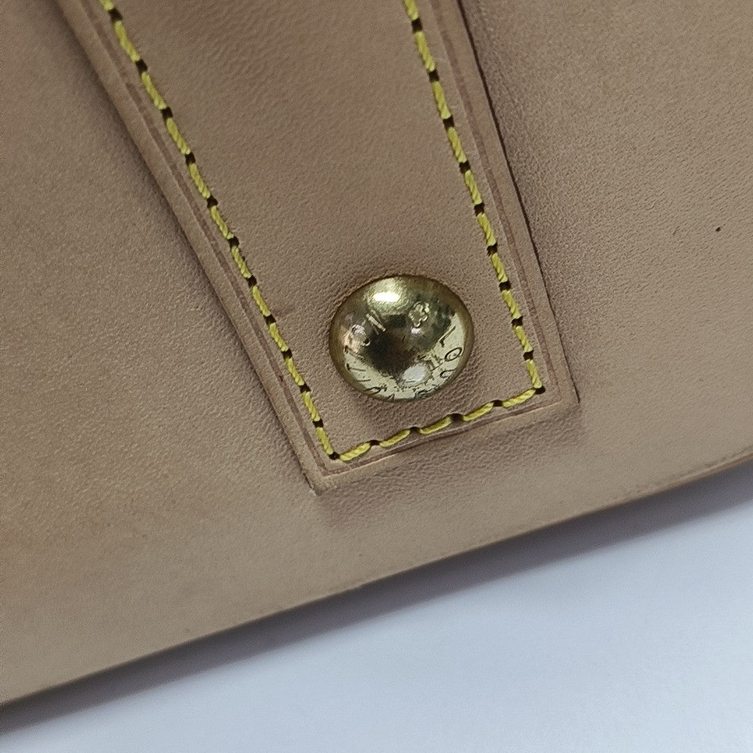 ALMA BB Monogram Coated Canvas Brown