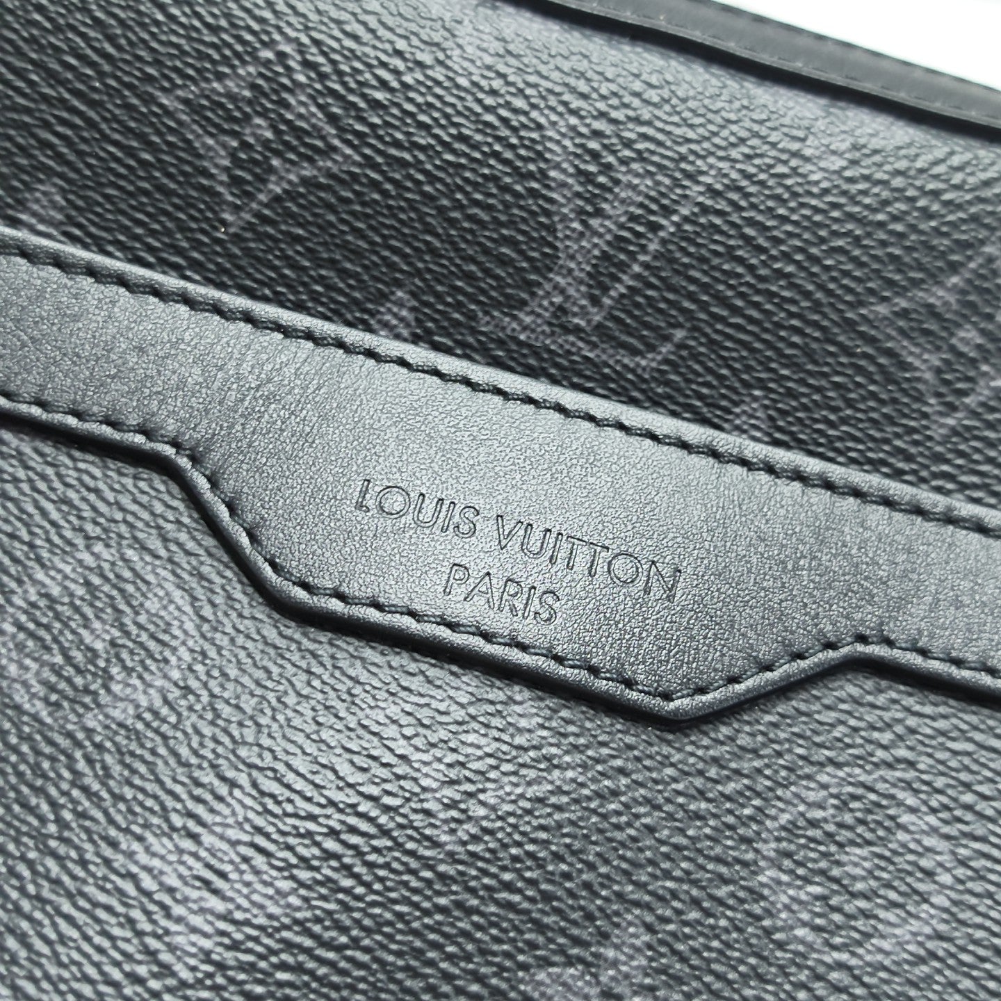 TRIO Monogram Coated Canvas Gray