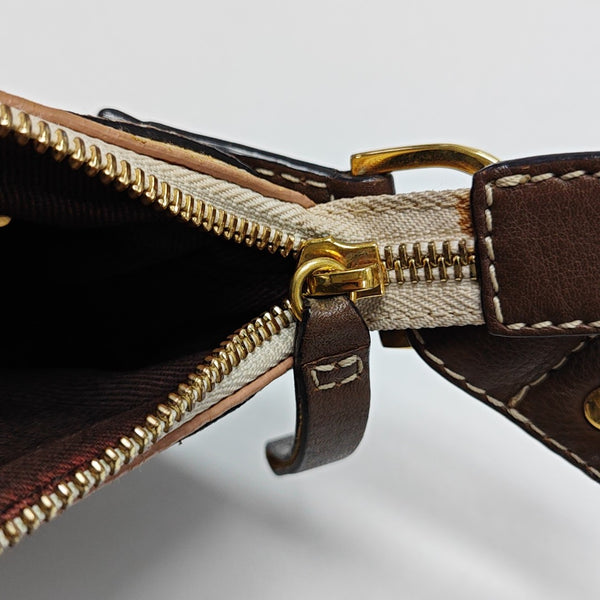 Canvas Top Handle Bag Beige