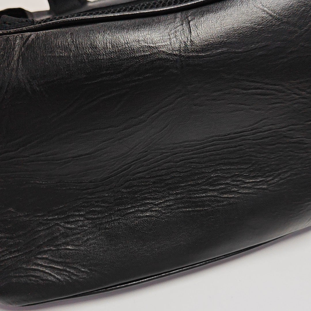 Retro Medium Monogram Coated Canvas Black
