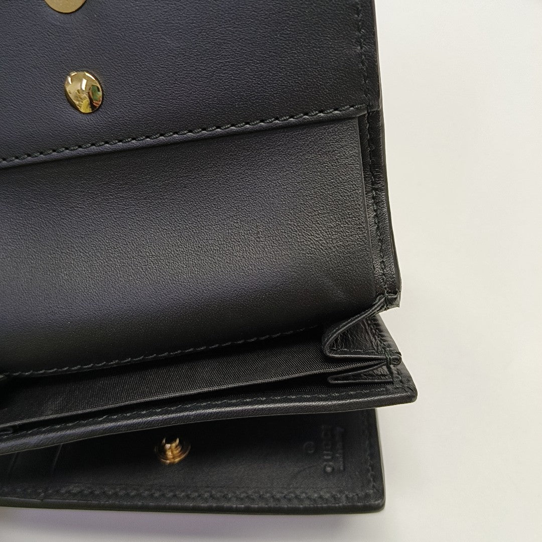 Sylvie Calfskin Black Wallet