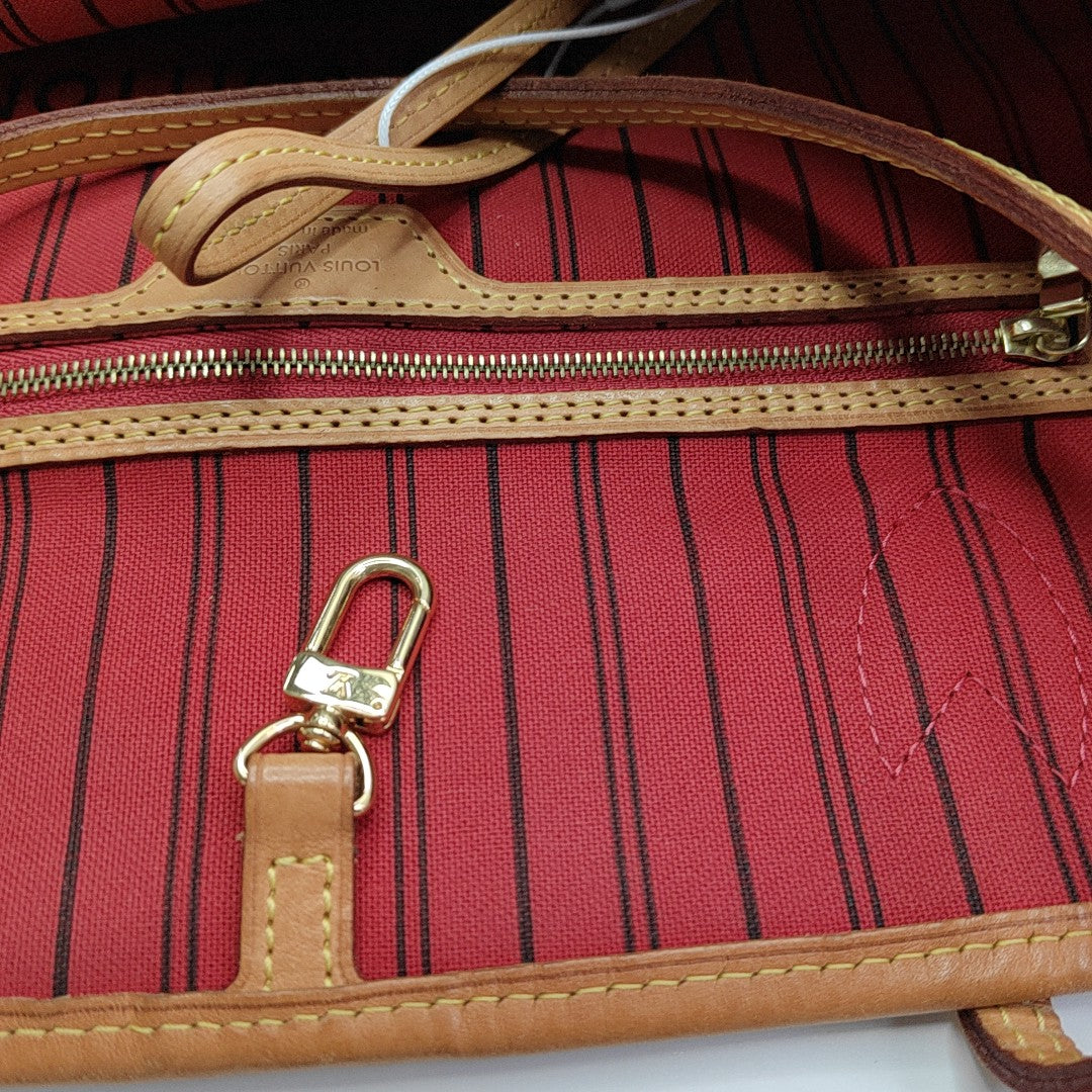 NEVERFULL GM Monogram Coated Canvas Brown