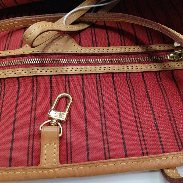 NEVERFULL GM Monogram Coated Canvas Brown
