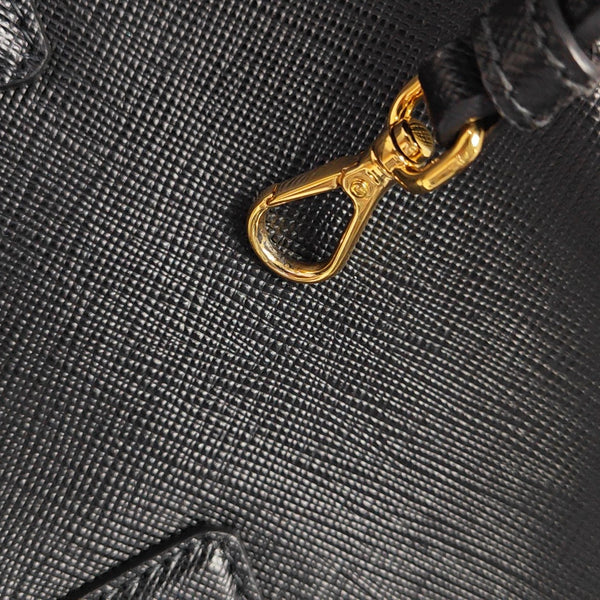 Galleria Super Mini Saffiano Calfskin Black