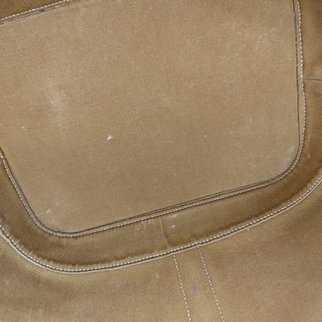 Authenticated pre-owned  TRIOMPHE CANVAS Medium Coated Canvas Yellow - Bucket Bag at Looply
