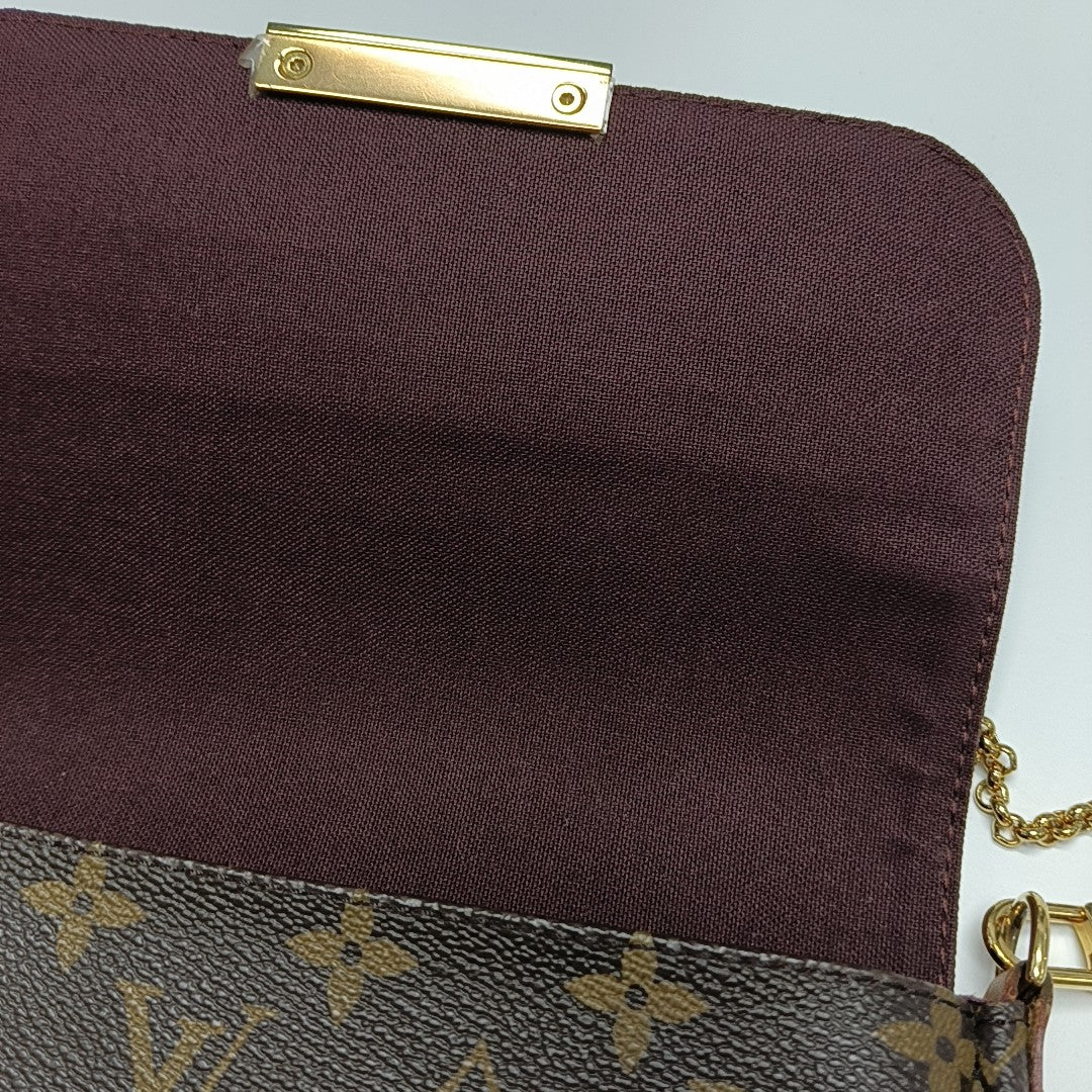 FAVORITE PM Monogram Coated Canvas Brown