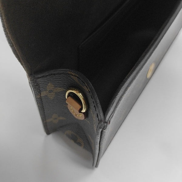 Lily Monogram Coated Canvas Brown