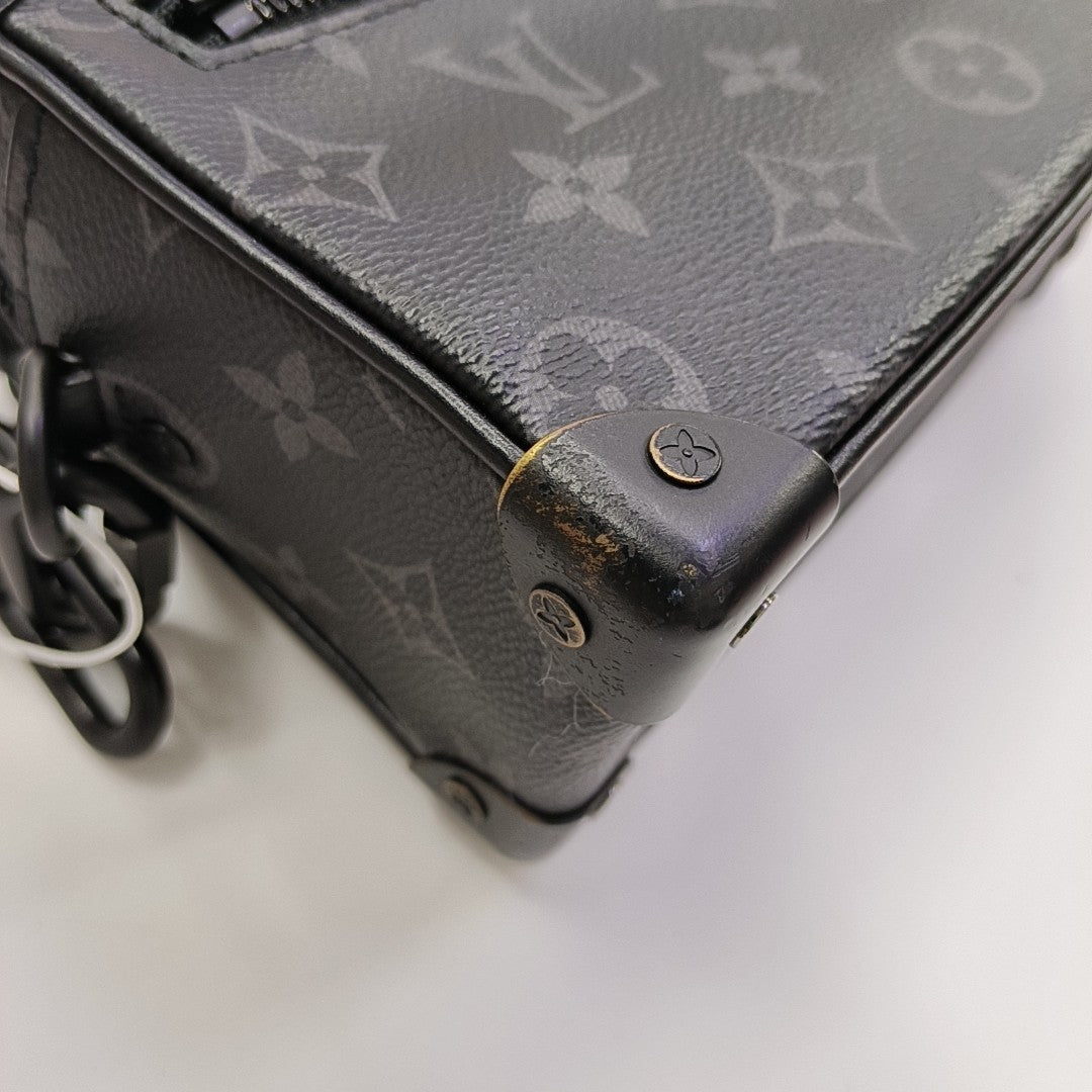 SOFT TRUNK Mini Monogram Coated Canvas Black