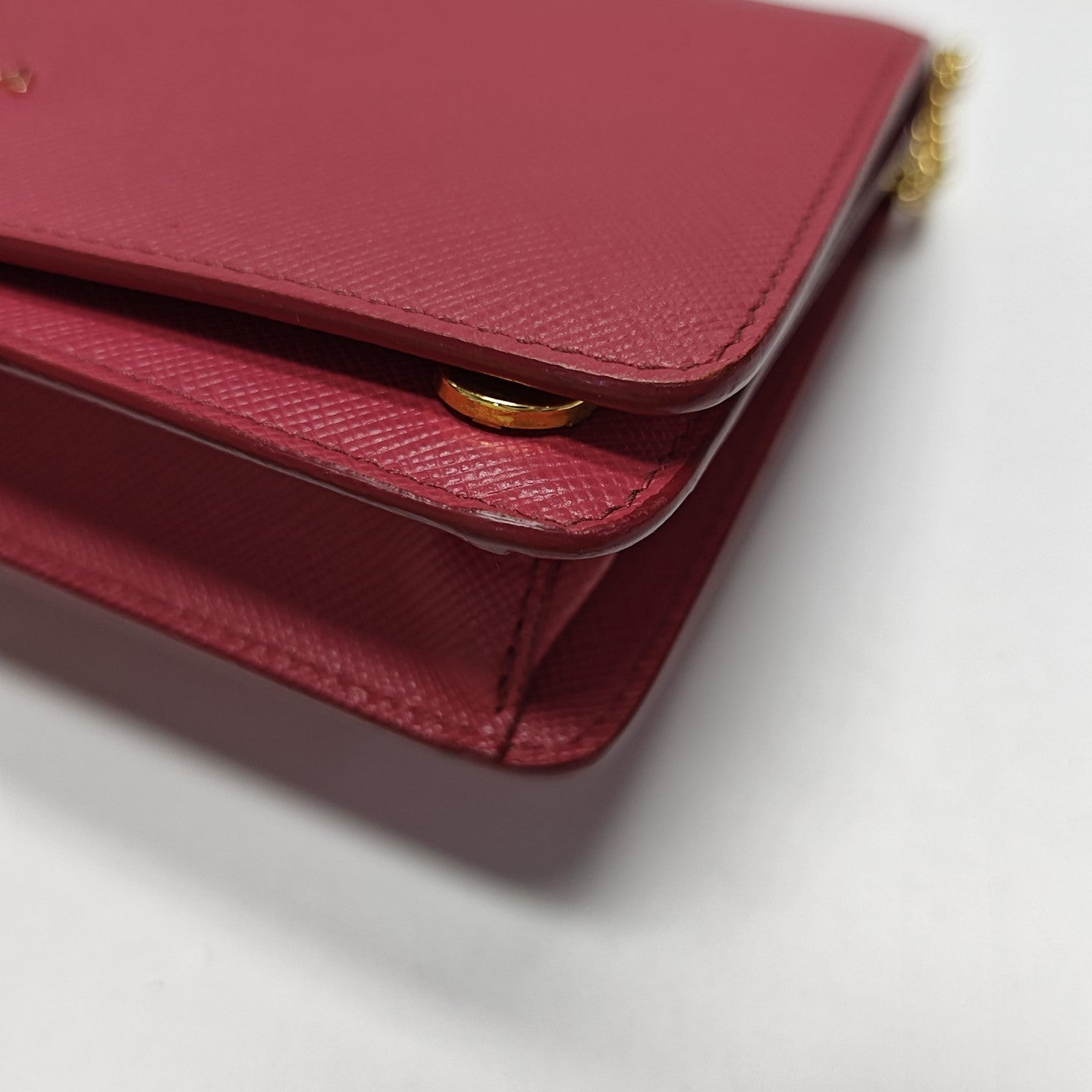 Calfskin Shoulder Bag Mini Red