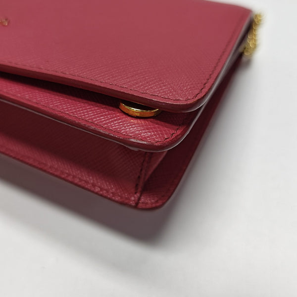 Calfskin Shoulder Bag Mini Red