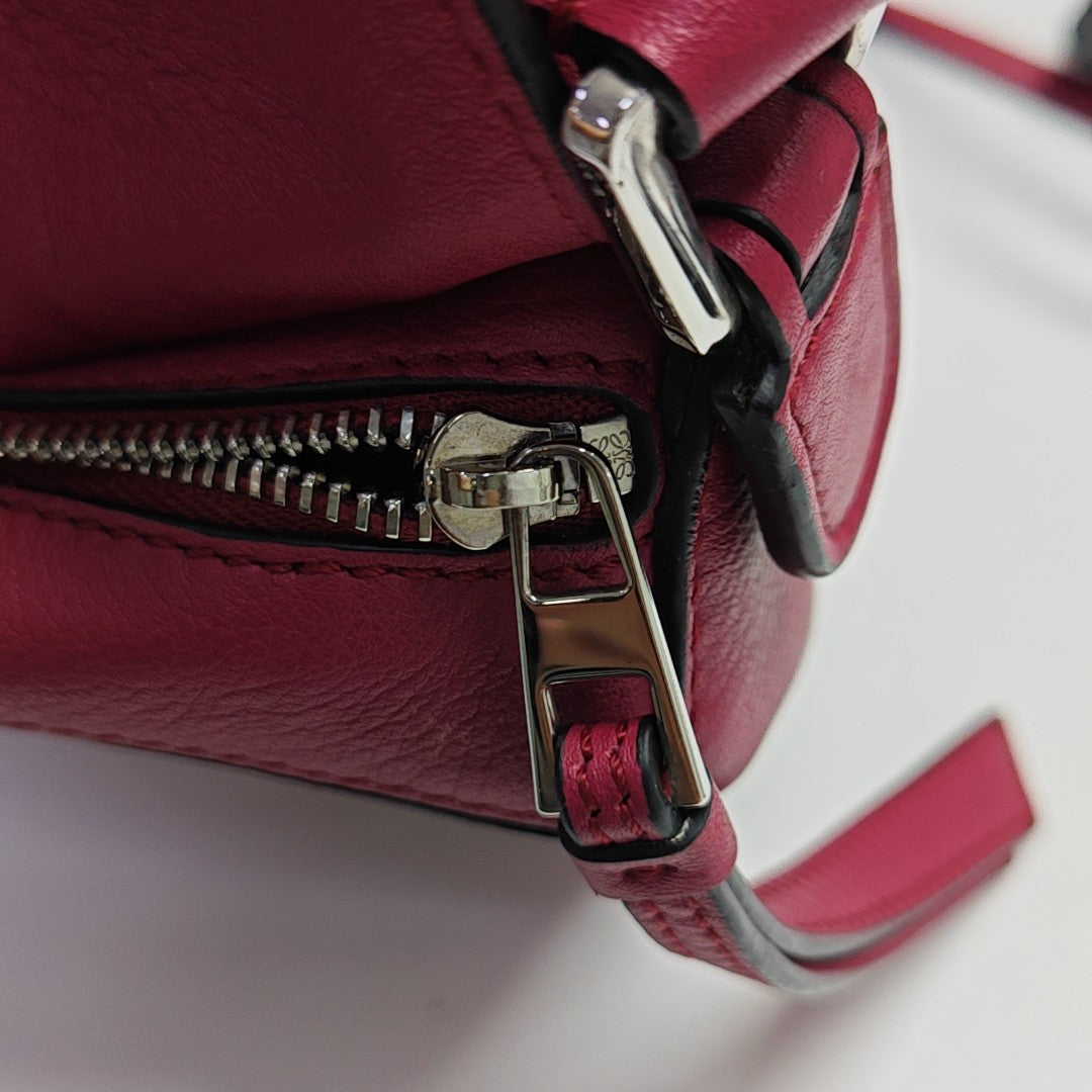 Puzzle Mini Calfskin Red