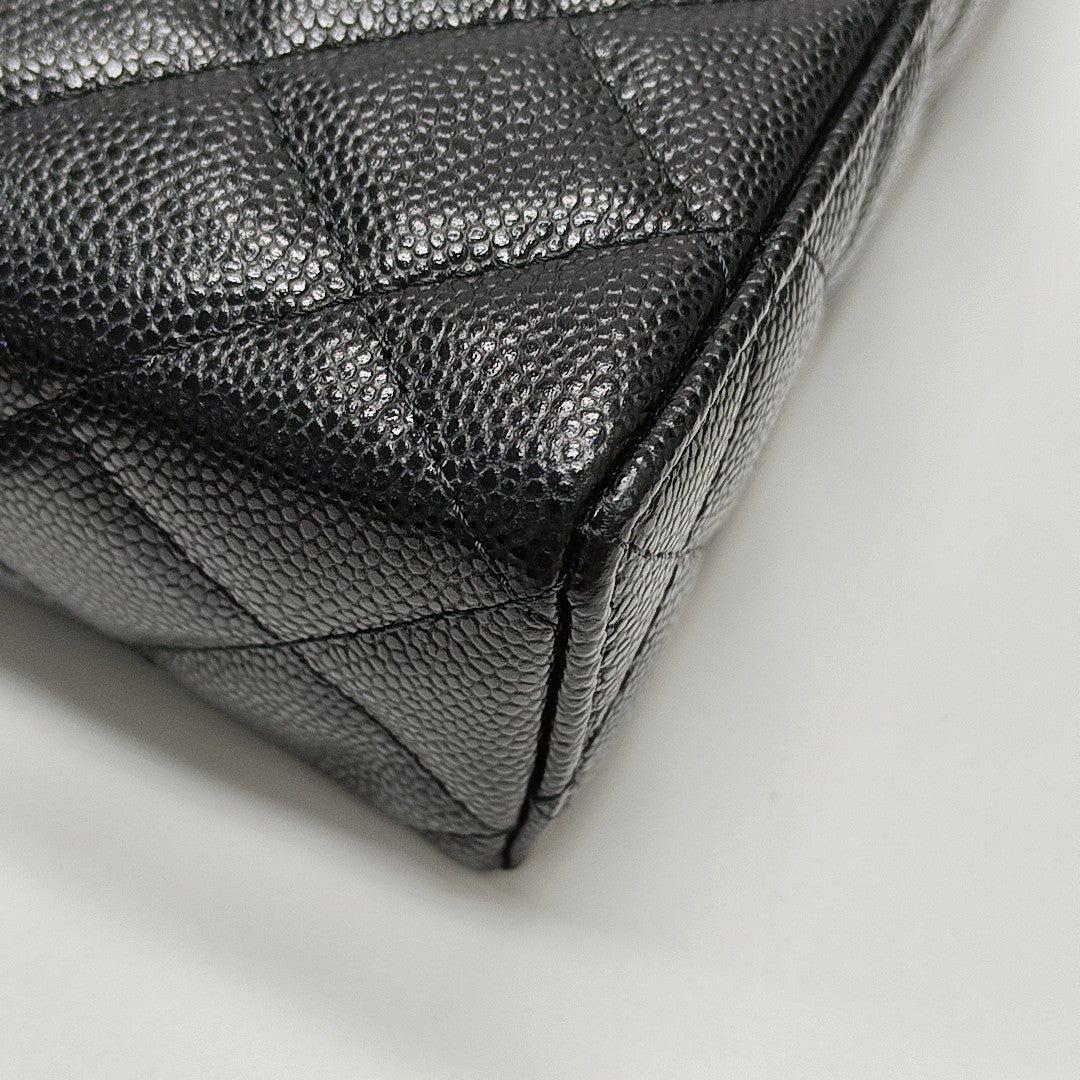 Quilted Grained Calfskin Black