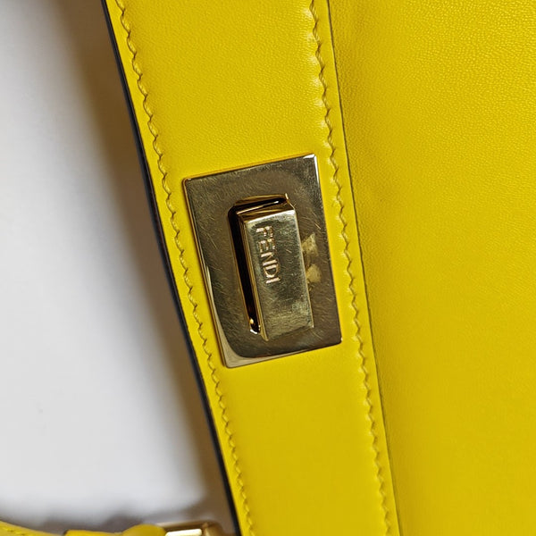 Peekaboo Medium Calfskin Yellow