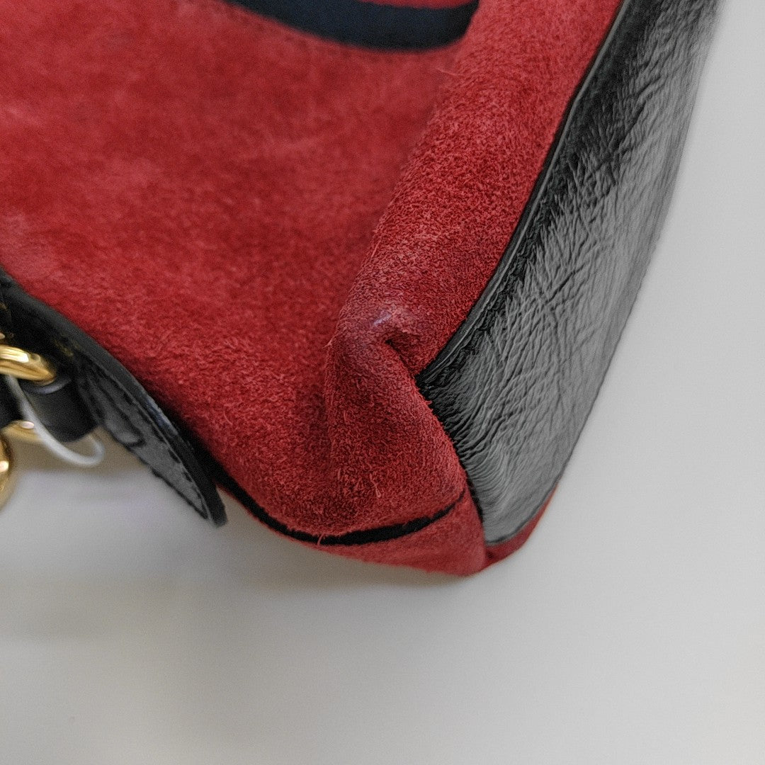 Ophidia Small Suede Red