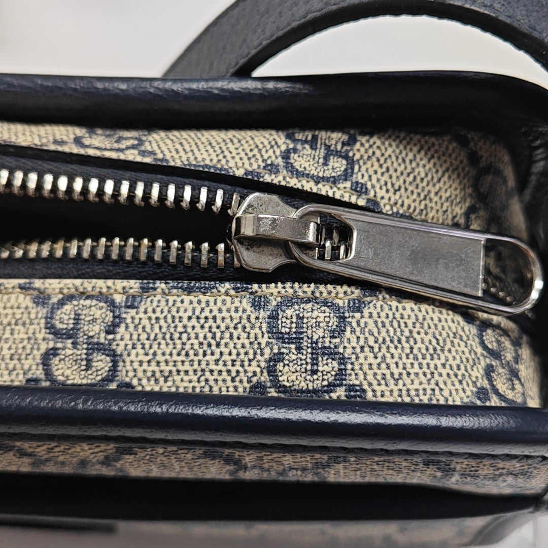 GG Supreme Mini Monogram Coated Canvas Beige