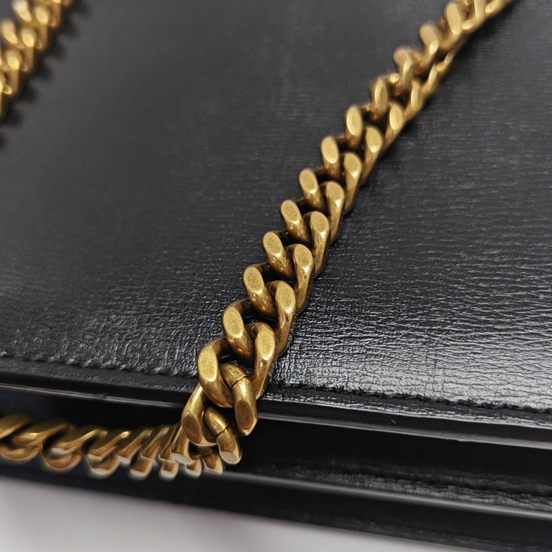 SUNSET Medium Calfskin Black