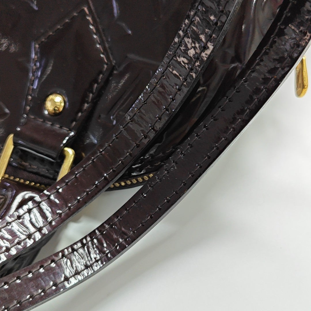 ALMA BB Monogram Patent Leather Red