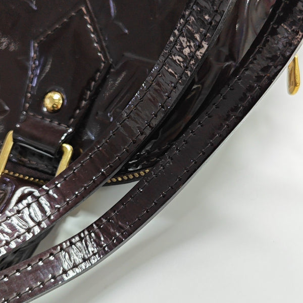 ALMA BB Monogram Patent Leather Red