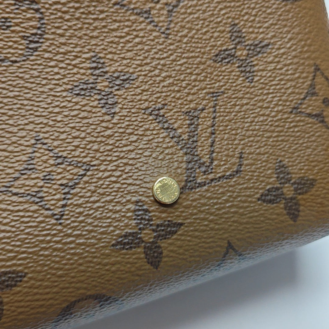 ATLANTIS BB Monogram Coated Canvas Brown