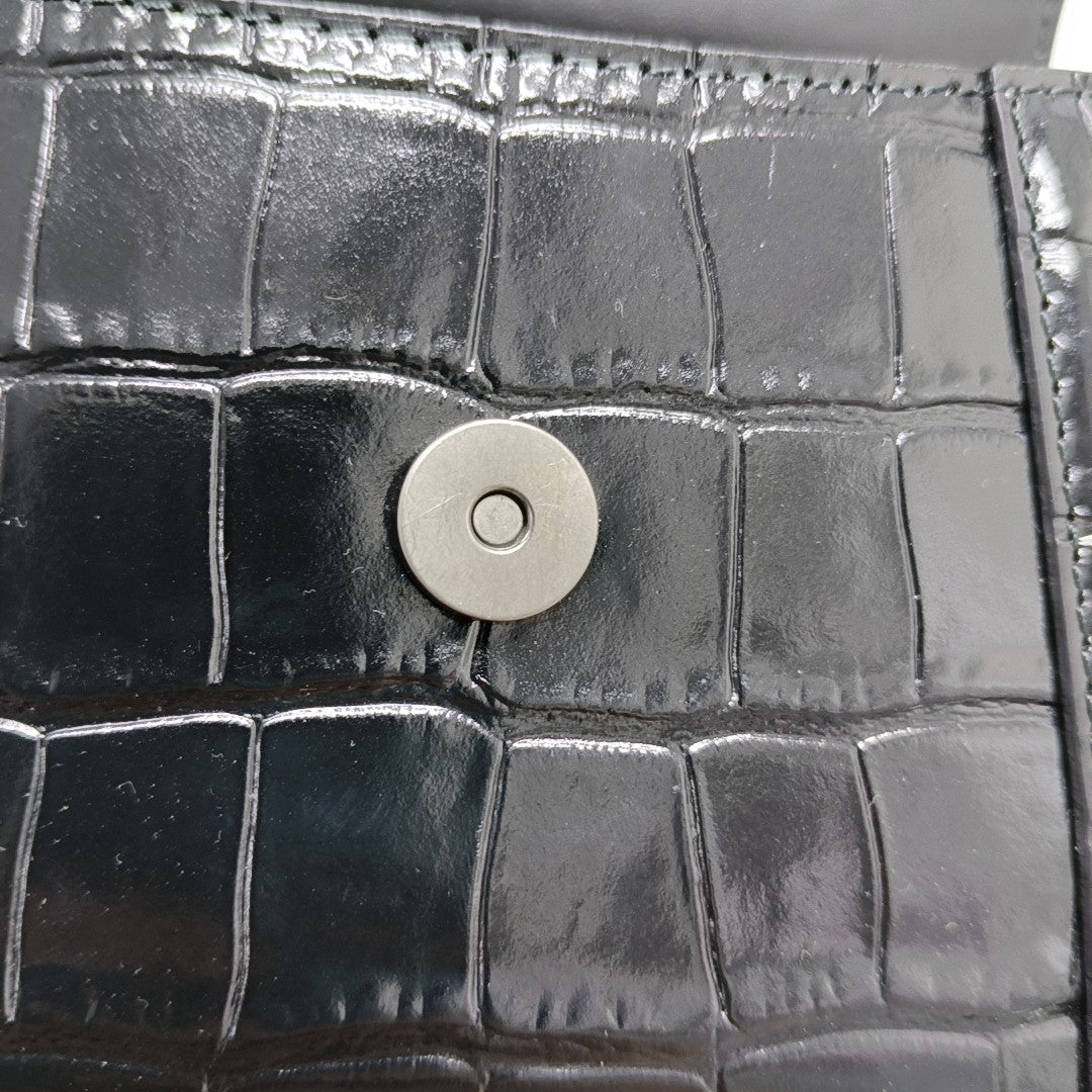 Hourglass Small Calfskin Black