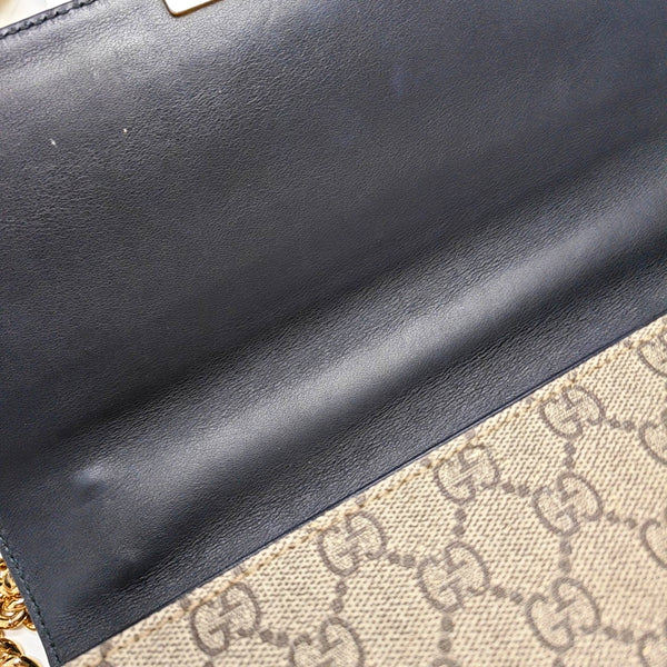 Candado Mediano Monograma Lona Revestida Beige