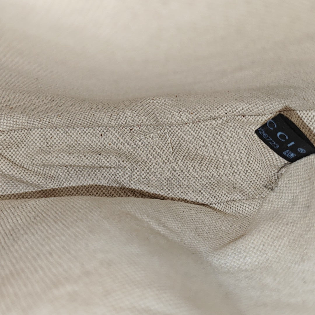 Ophidia Mini Monogram Coated Canvas Beige