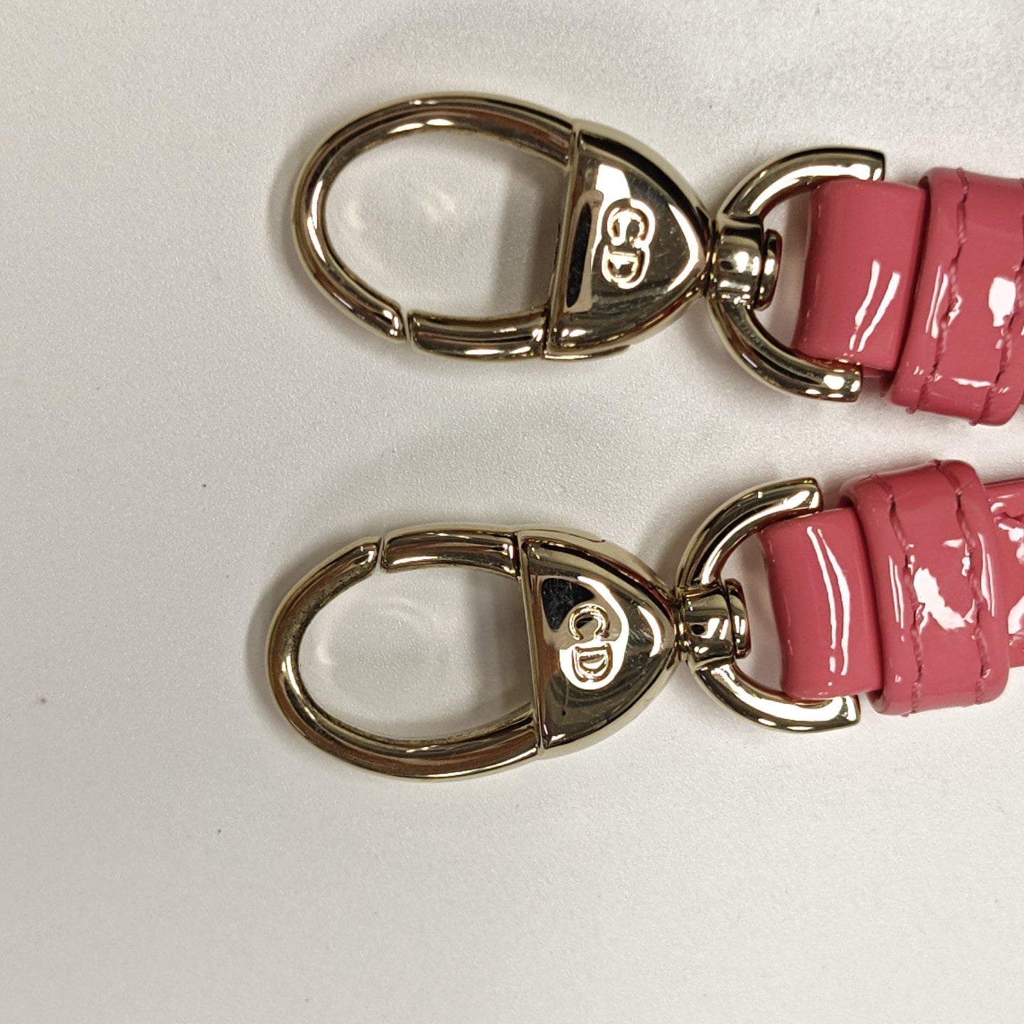 Lady Dior Mini Cannage Patent Calfskin Pink