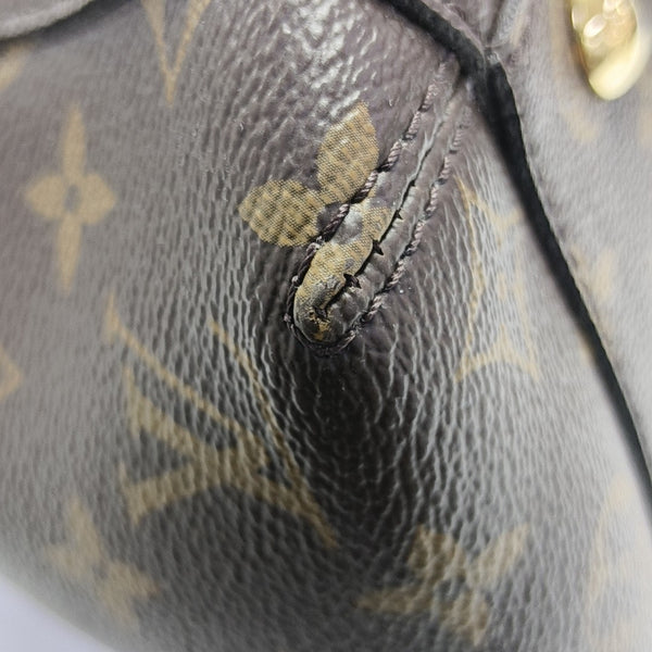 MONTAIGNE Monogram Coated Canvas Brown
