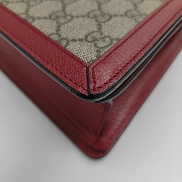 Queen Margaret Small Monogram Coated Canvas Beige