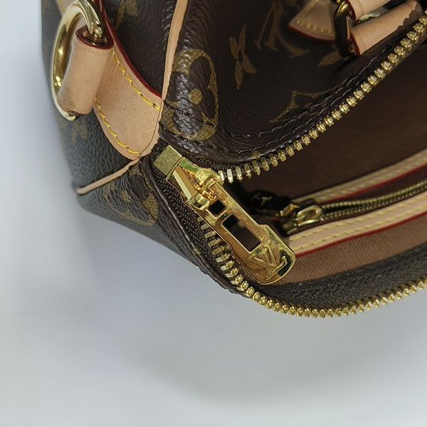 SPEEDY 25 Monogram Coated Canvas Brown