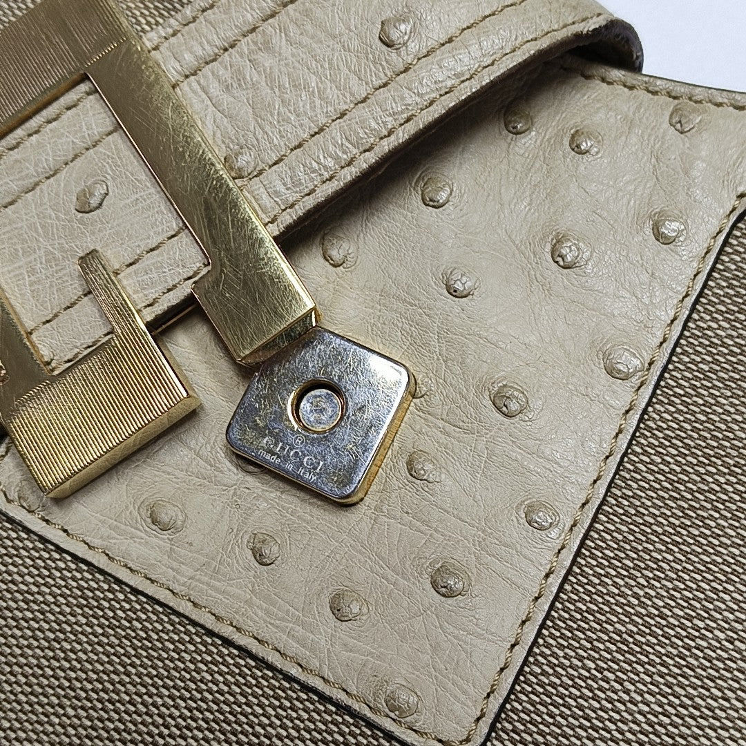 Canvas Shoulder Bag Brown