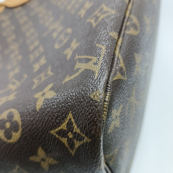 NEVERFULL MM Monogram Coated Canvas Brown