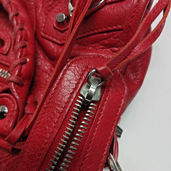 Classic City Mini Lambskin Red