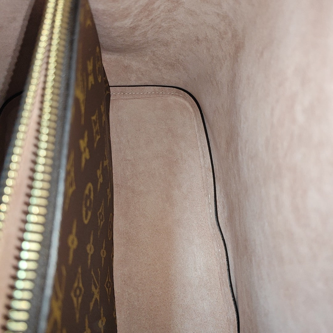 NÉONOÉ MM Monogram Coated Canvas Brown