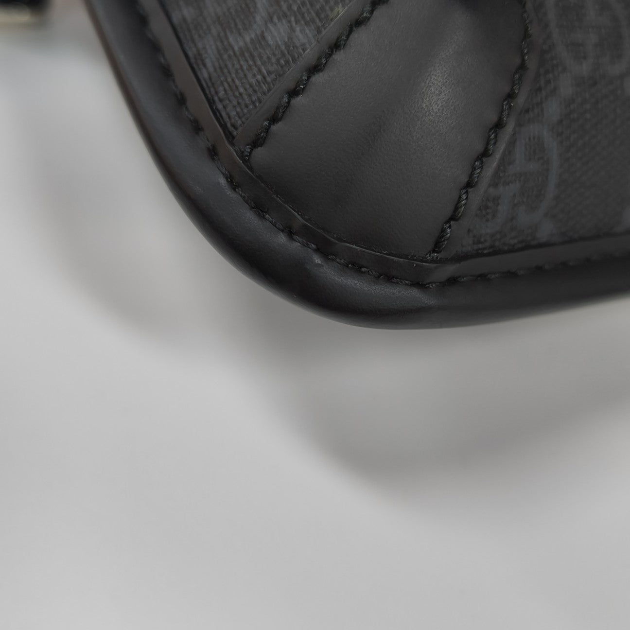 Neo Vintage Monogram Coated Canvas Black