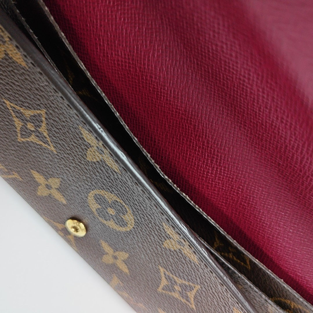 JOSÉPHINE Monogram Coated Canvas Brown Wallet