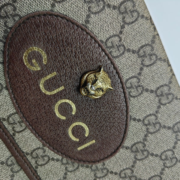 Neo Vintage Large Monogram Coated Canvas Brown
