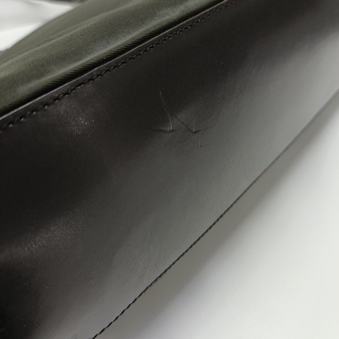 Nylon Top Handle Bag Green