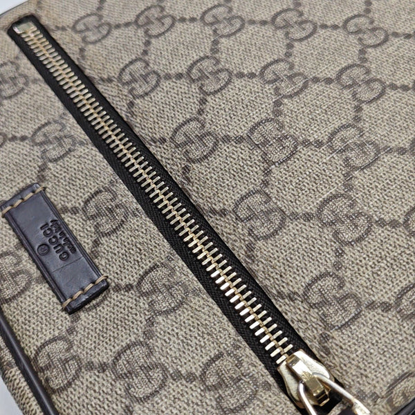 Monogram Coated Canvas Shoulder Bag Brown