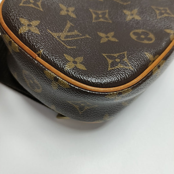 GANGE Monogram Coated Canvas Brown