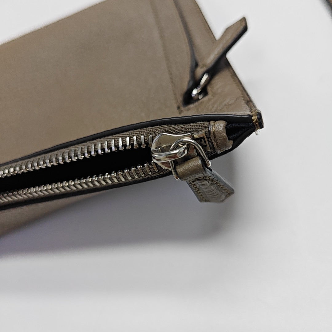 Calfskin Clutch Gray