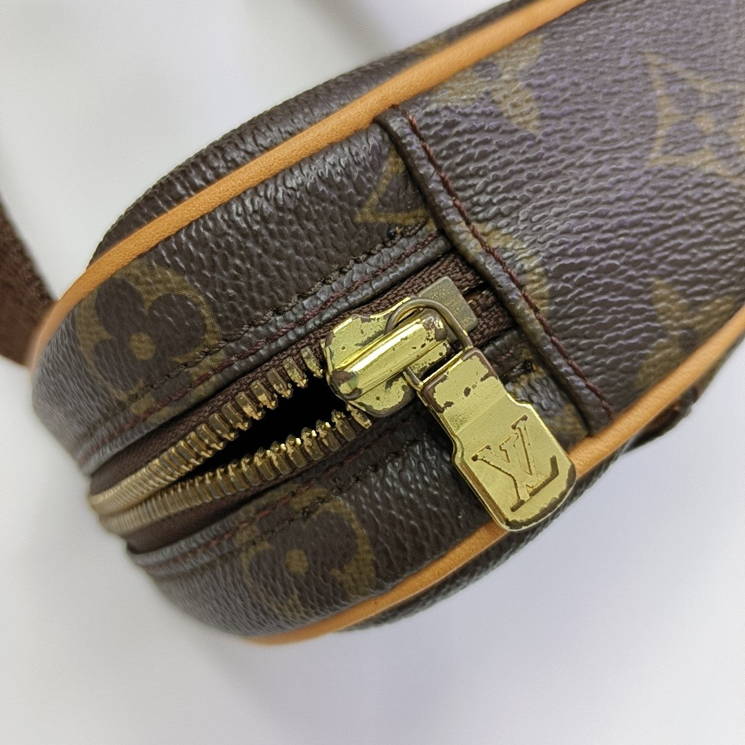 GANGE Monogram Coated Canvas Brown