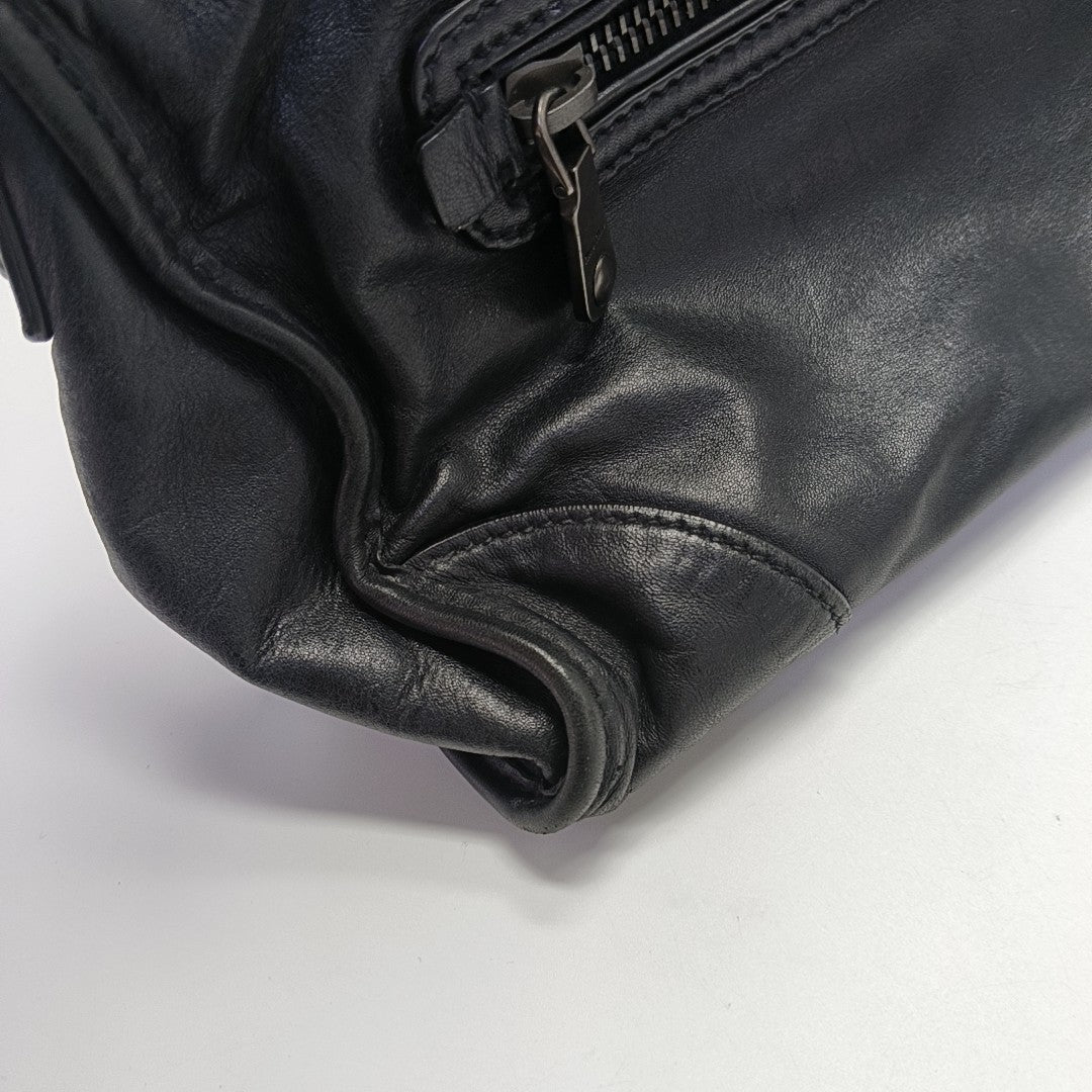 Calfskin Shoulder Bag Black