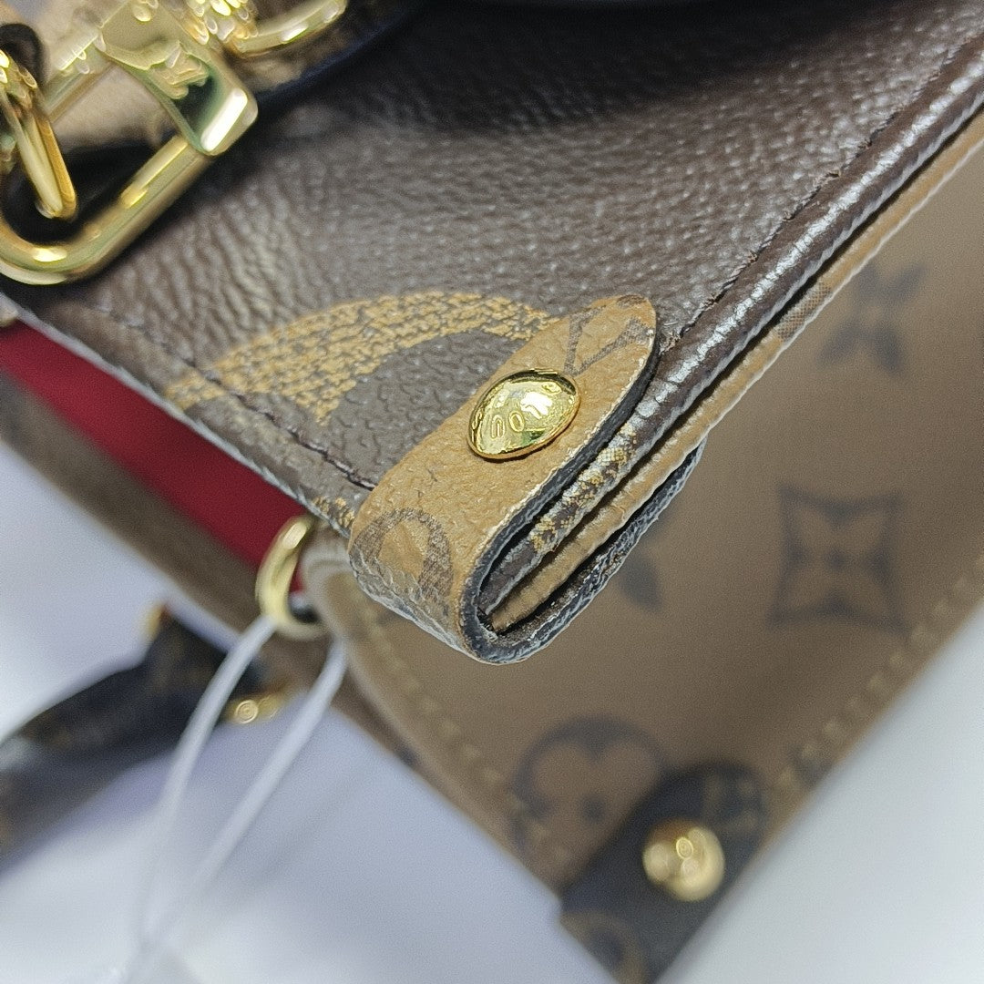 ONTHEGO PM Monogram Coated Canvas Brown