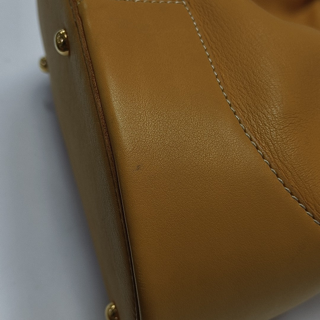 Calfskin Shoulder Bag Yellow