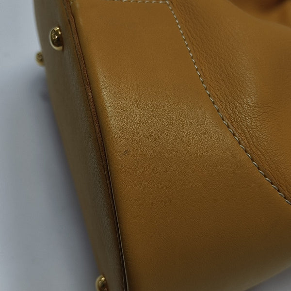 Calfskin Shoulder Bag Yellow
