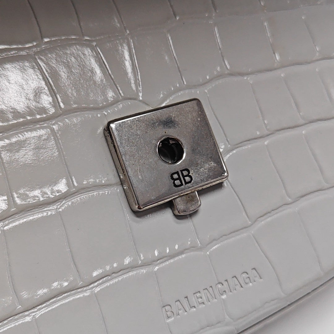 Calfskin Shoulder Bag Gray