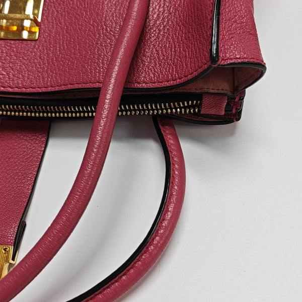 Calfskin Shoulder Bag Pink