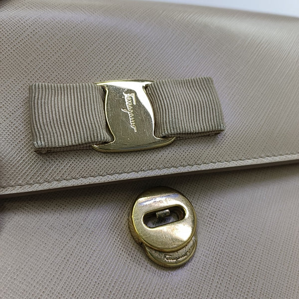 Calfskin Shoulder Bag Beige